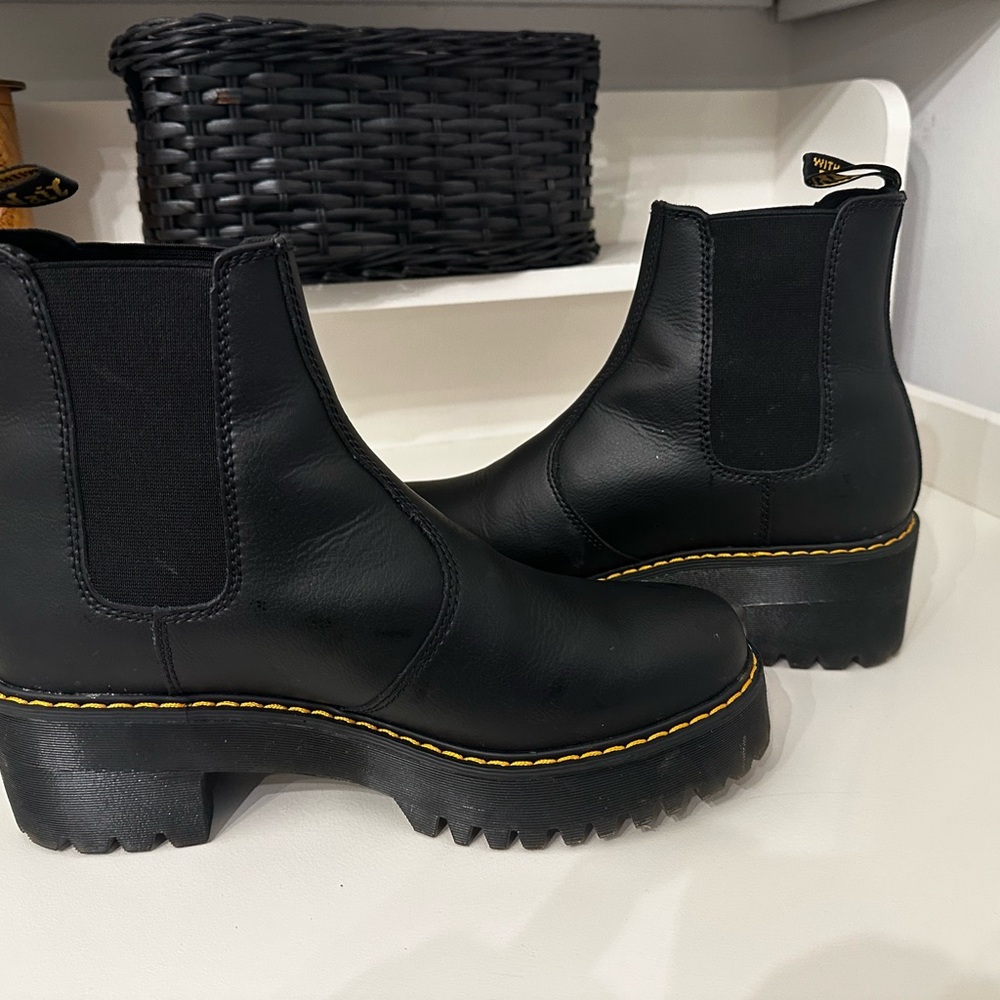 Black Leather Ankle Boots